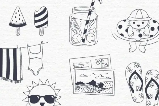 Dibujo de verano fácil - Crea escenas vibrantes paso a paso
