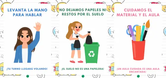 Carteles de normas para clase - Guía para imprimir y usar
